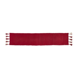 Mud Pie Red Table Runner, Solid, 18" x 90"