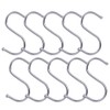 HZYUEKUN 10 Pcs S Hooks S-Shaped Stainless Steel Metal for