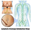 2Pcs Skinyslim Lymphy Magnet-Therapy Mag Belly-Ring, Shinyskinny Lymphadrainage Bellybutton Rings