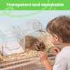 Hamster Multifunctional Hideout House,3 in 1 Feeder,Water Bottle,Sand Bath Box,Removable
