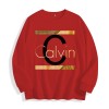 Women's Calvin Graphic Crewneck Sweatshirt, US Warehouse, 6 ColorsSize: M,