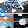 Soporte Con Clips Magnético Para Organizar Cables Escritorio (GRIS)