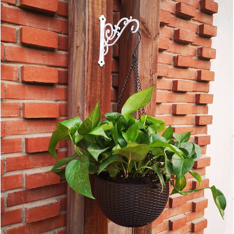 YOYOSO Sunshine Iron Hanging Planter Bracket, 2 Pcs 6-Inch Wall