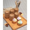 Gcardist Pack of 500 Mini Muffin Cases Brown Muffin Liners