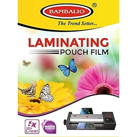 Bambalio Professional Thermal Laminating Pouch 110 X160 mm - 125 Microns /100 Sheets LAM-160