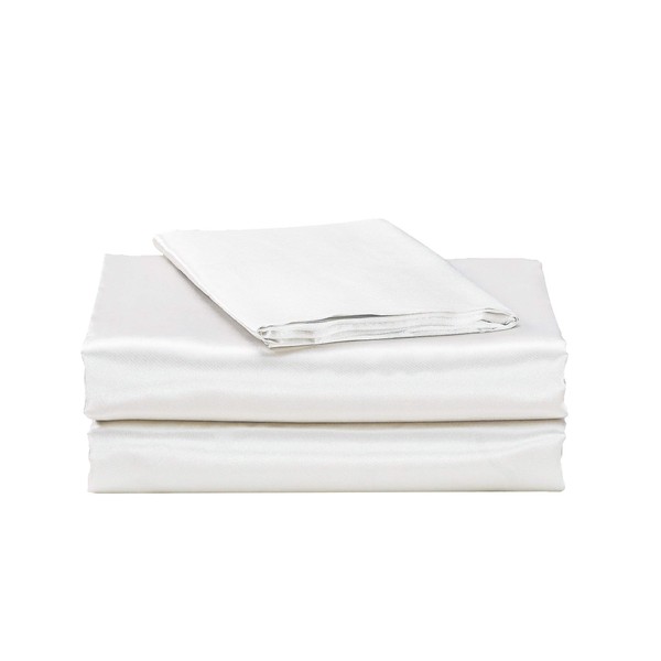 EliteHomeProducts EHP Super Soft and Silky Satin Sheet Set (Solid/Deep