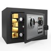PATRON Small Safe Box for Money with Code and Keys，Solid
