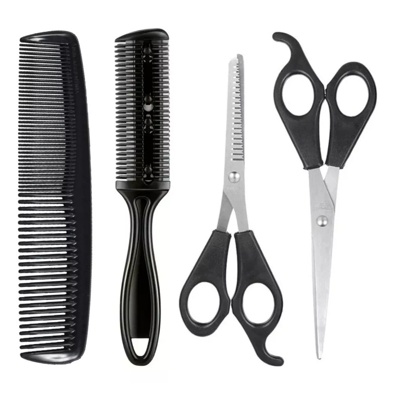 LIFE ART Kit Tijeras Peine + Capa Plástico + Bledo