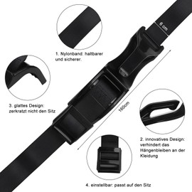 UOCAI Pregnancy Belt Car Belt Car Belt Pregnancy Belt Safety Belt Regulator Comfort for the Stomach Pregnant Mothers Protects the Unborn Baby Prevents Compression of the Belly