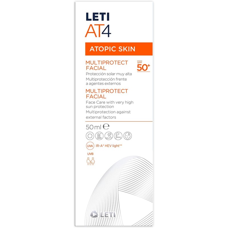 LETI AT4 MULTIPROTECT CREMA FACIAL FPS 50+ C/50 ML