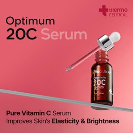 tHermoCEUTICAL Optimum 20C Serum - Pure Vitamin C Serum Enrichment, Radiance Boost, Even Skin Tone, Enhances Elasticity, Luminosity, Rapid Absorption, Irritation-Free, 1.05 fl. oz