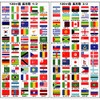 stk 120 countries rectangle waterproof vinyl chloride flag sticker sticker with convenient country name travel travel world flags