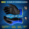 S&R Work Gloves 12 Pairs Of Basic Nylon Fibre With
