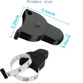 KEWAYO 2 Pcs Body Tape Measure Retractable Measuring Tape, for Body Fabric Sewing Tailor Cloth Knitting Craft Measurement, Dual Sided 60in/150cm Soft Tape Measur