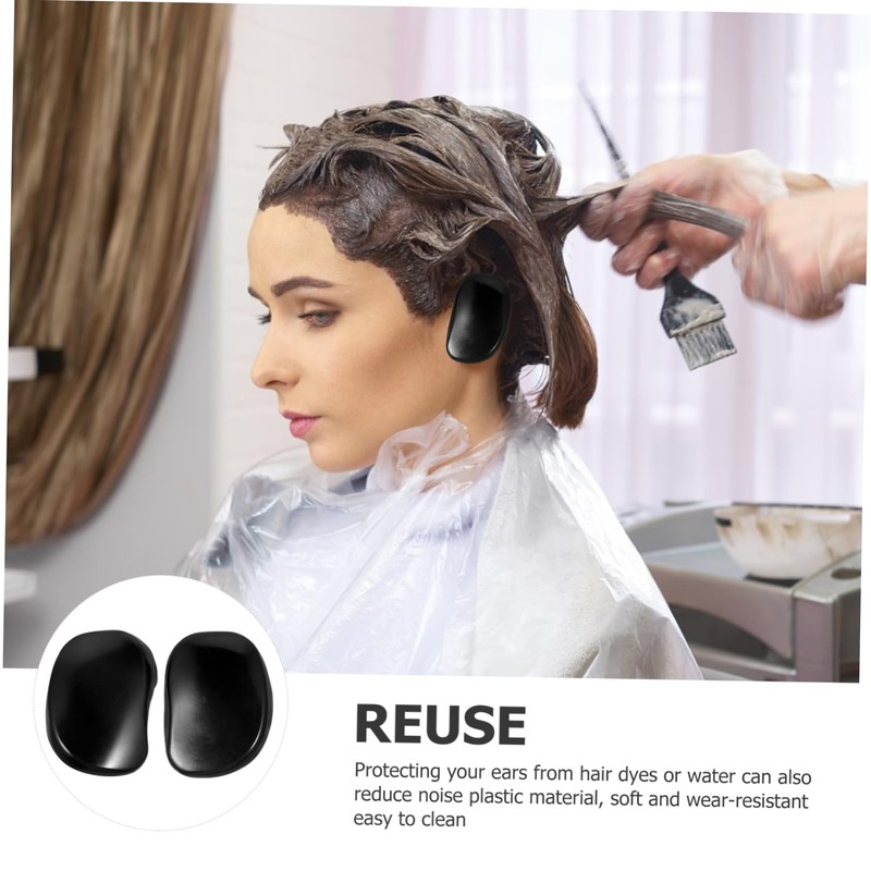 Healeved 10pcs Professional Hair Dye Ear Cover Ear Protection Earmuffs