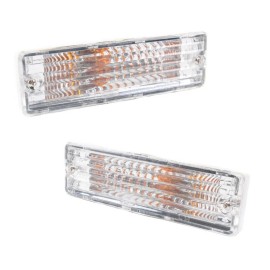 Diamond Clearance Front Bumper Light Lamp Crystal Fit Nissan Hardbody D21 1986-1997 Pair