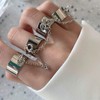 Yienate Punk Silver One Piece Ring Chain Finger Chain Slave