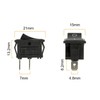 HUAREW Mini Rocker Switch T85 KCD1-101 2 Pin SPST Toggle