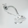 DOUBLUOEG Adjustable Shower Arm, Chrome 11.8 Inches Shower Head Extension