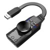 USB Sound Card Adapter 7.1 Channel Mute Button Volume Control