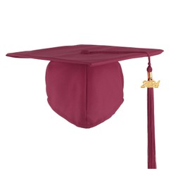 Unisex Adult Matte Graduation Cap with 2022 Tassel for High School and College, 12 Colors