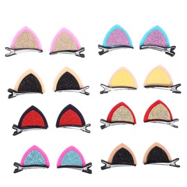 SAFIGLE 16pcs Cat Ear Hair Clips for Cute Hair Barrettes Accessories for Parties Weddings Birthdays and More Hairpins for Various Hairstyles