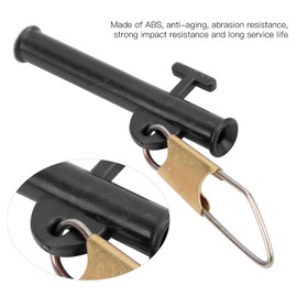 OVAQUIXI Saltwater Fishing Sinker Braided Line Weight Connector Slide Rig ABS Plastic Slider Quick Snap Clip for Fishing Line Tackle (Black)