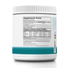 Ancient Bliss Wild-Caught Marine Fish Collagen Peptides Powder, Flavorless Collagen Protein Supplement with Type 1, Non-GMO, Gluten-Free, Amino Acid Supplement for Skin, Hair and Nails, 15.87 Oz