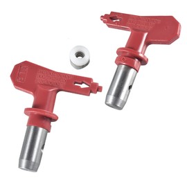 VCUJSUC 2 Pieces 211 & 311 Airless Spray Gun Tips Paint Sprayer Set Fit for Titan Wagner Airless Paint Spray Guns and Airless Sprayer Spraying Machine (Red)