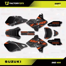 Factory EFX Gray Orange Shift Graphics Kit fit Suzuki DRZ400SM Drz400s drz400 Supermoto DRZ