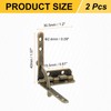 uxcell 2Pcs Box Quadrant Hinge, 30.5x40mm Box Hinge Cases with