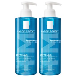 La Roche-Posay | Effaclar Purifying Foaming Gel Cleanser for Oily Skin | Facial Cleanser | Cleanses, Purifies & Reduces Imperfections | For Oily, Sensitive & Acne-Prone Skin | Twin Pack 2 x 400ml