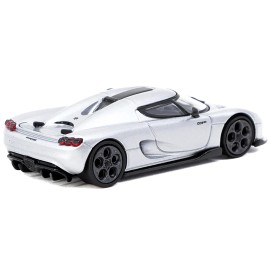 DCD for Koenigsegg CC850 Silver Metallic 1/64 Scale Diecast Model by Tarmac Works Global64 Series