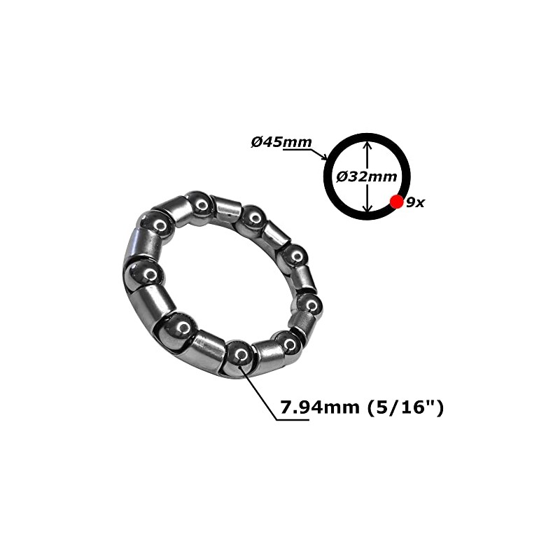 BMX BIKE BALL BEARING CAGE CRANKSHAFT BOTTOM BRACKET 5/16" CRANKSET