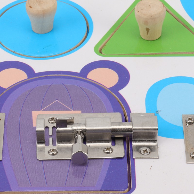 Sensory Board Alarm Clock Educational Wooden Sensory Activity Board Autism