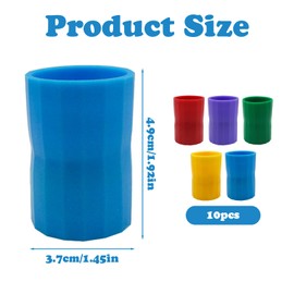 Pack of 10 Water Swirlers, Hexagonal Water Swirlers, Vortex Bottle Connector, Hexagonal Water Tap Gifts, Education Water Filter Shaker for Tornado Manufacturing, Testing (4.8 x 3.3 cm)