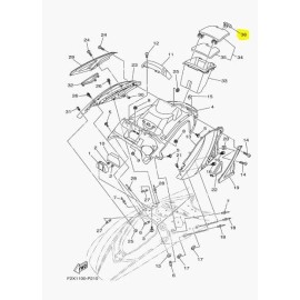YAMAHA F2X-U2875-00-00 Glove Box LATCH Lock Assy GP1800R GP1800 VX Cruiser Delux