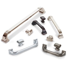 Jeffrey Alexander 165NI Ella 1-1/4" L Emerald Cut Cabinet Knob in Polished Nickel