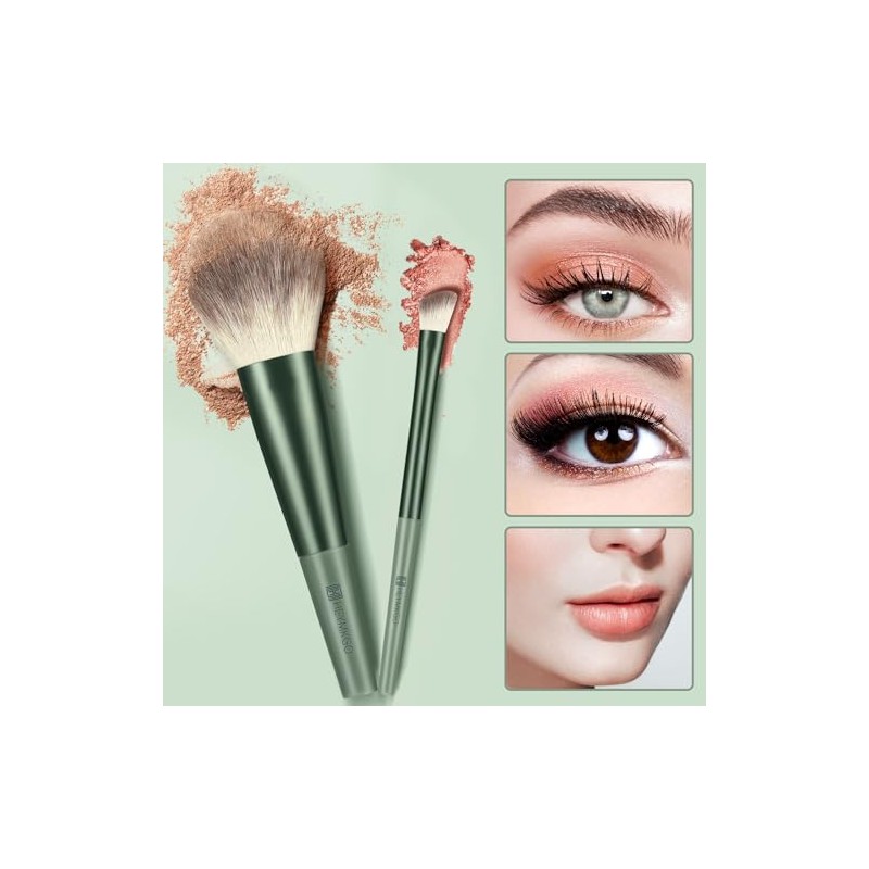 HEYMKGO - Juego de 11 brochas de maquillaje con cerdas