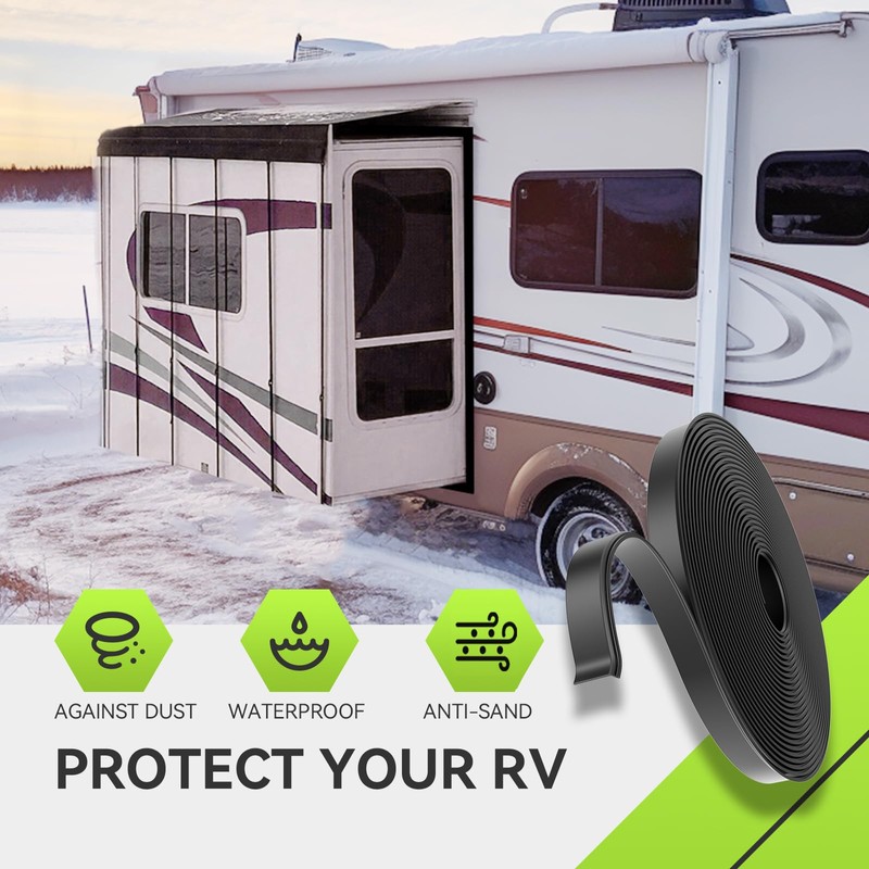 RVMATE 30FT RV Slide Out Seal, Waterproof RV Seal Replacement