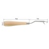 Onwon 3 Pcs Wooden Bent Latch Hook Tool Crochet Needle