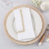 Embroidered Border Table Napkins (Set of 4)
