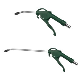 TopHomer 2pcs Industrial Air Blow Gun, Pneumatic Air Compressor Accessory Tool with Comfort Grip Dust Cleaning and Blower Gun(Normal 4.45in+Extended 10.82in)