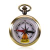 Brass Navigation Compass, Waterproof Shockproof, Hiking and Camping Survival Tool