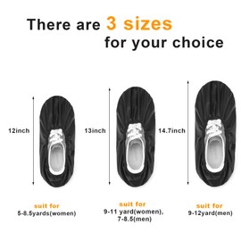 COITEK Bowling Shoe Covers, Shoe Protector Covers for Bowling Shoe Waterproof Reusable and Anti Slip (Medium)