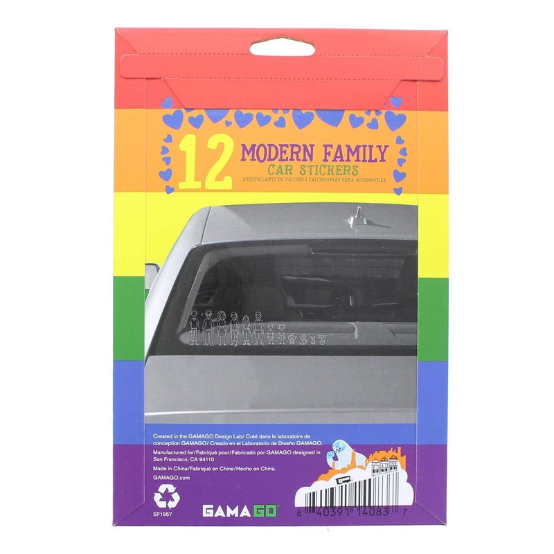 GAMAGO Modern Family Car Stickers,One Size