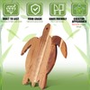 Acacia Wood Sea Turtle Cutting Board, 14 x 12 Inch