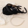 Brown Headbands for Women Girls Non Slip Floral Padded Hairbands