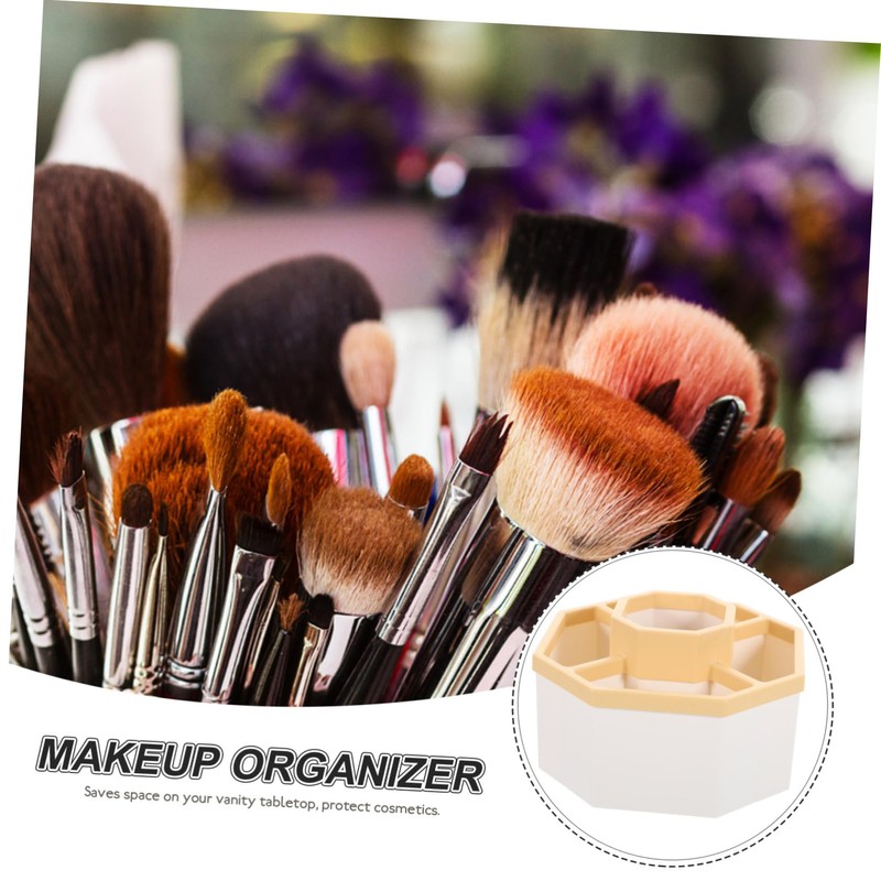 STOBOK Desktop Multi-grid Makeup Brush Holder High-grade Material Compact Size