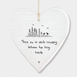 East of India Hanging Heart Gift Two Loving Hearts